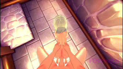 (Trap) Elfmeisie help jou om jou gesig te was.